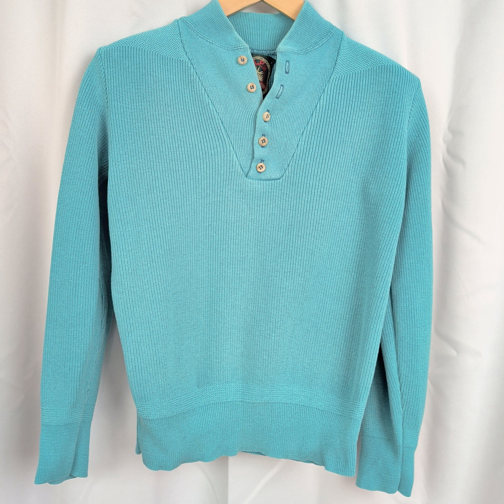 Vintage USA Made ALPS Fisherman Style Cotton Sweater
